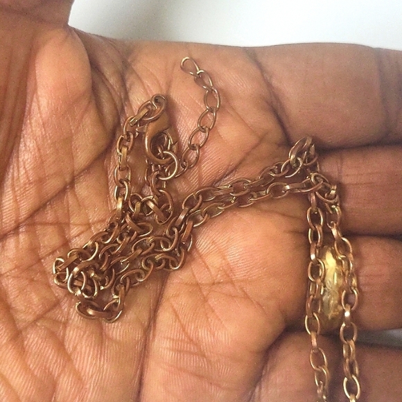 Pearled/beaded Elepant pendant in black and cream color and gold  tone Necklace - Picture 10 of 12